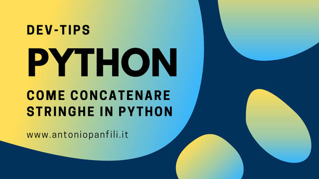 Come concatenare stringhe in Python